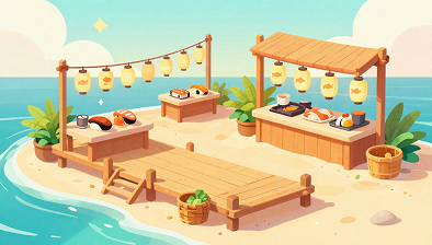 Shop on the beach